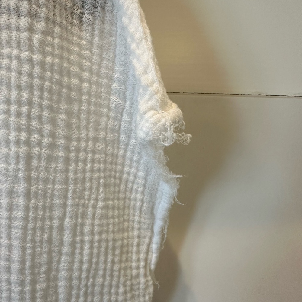 Michael Stars White Gauze Top EUC large - Picture 3 of 4